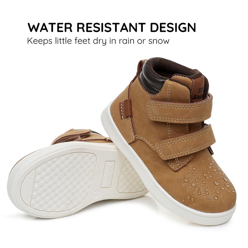 Apakowa Toddler Kids Boys Autumn Boots (Color : Brown, Size : 9 M US Toddler) - Image 2